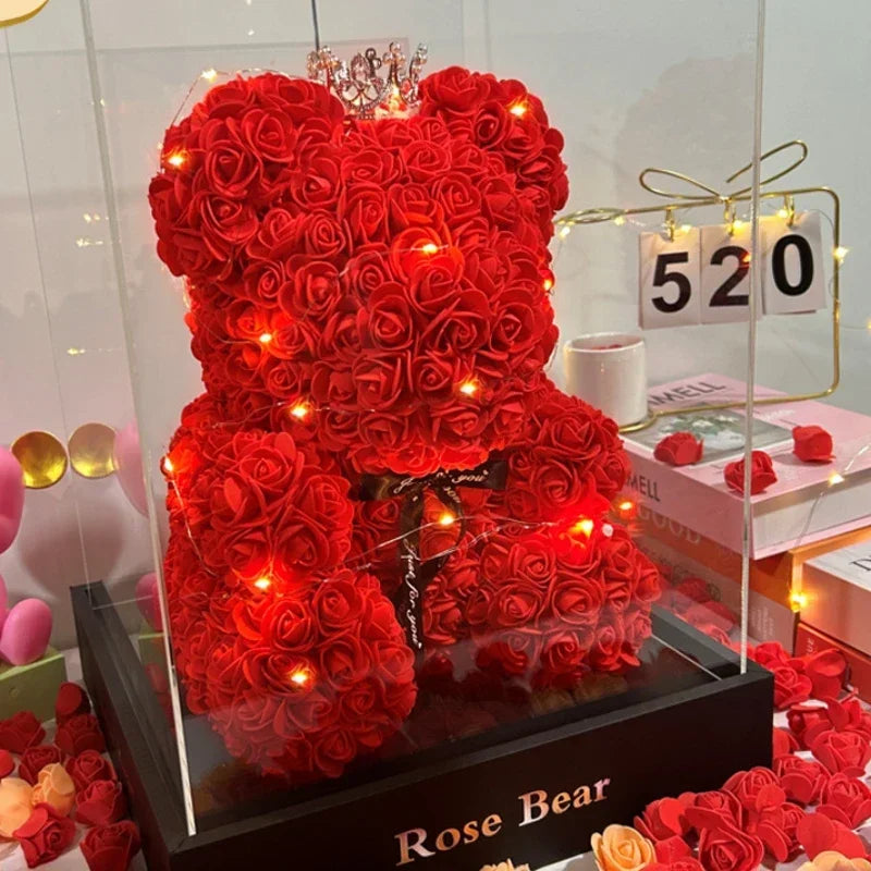 Teddy Bear Rose Valentine's Day
